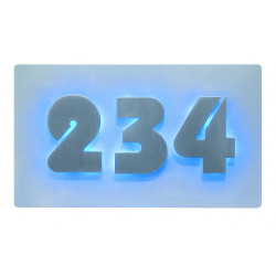 Domovní číslo podsvícené LED