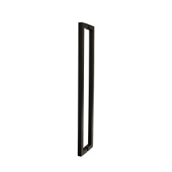 Nerezové dveřní madlo U 20x20 mm hranaté černý chrom